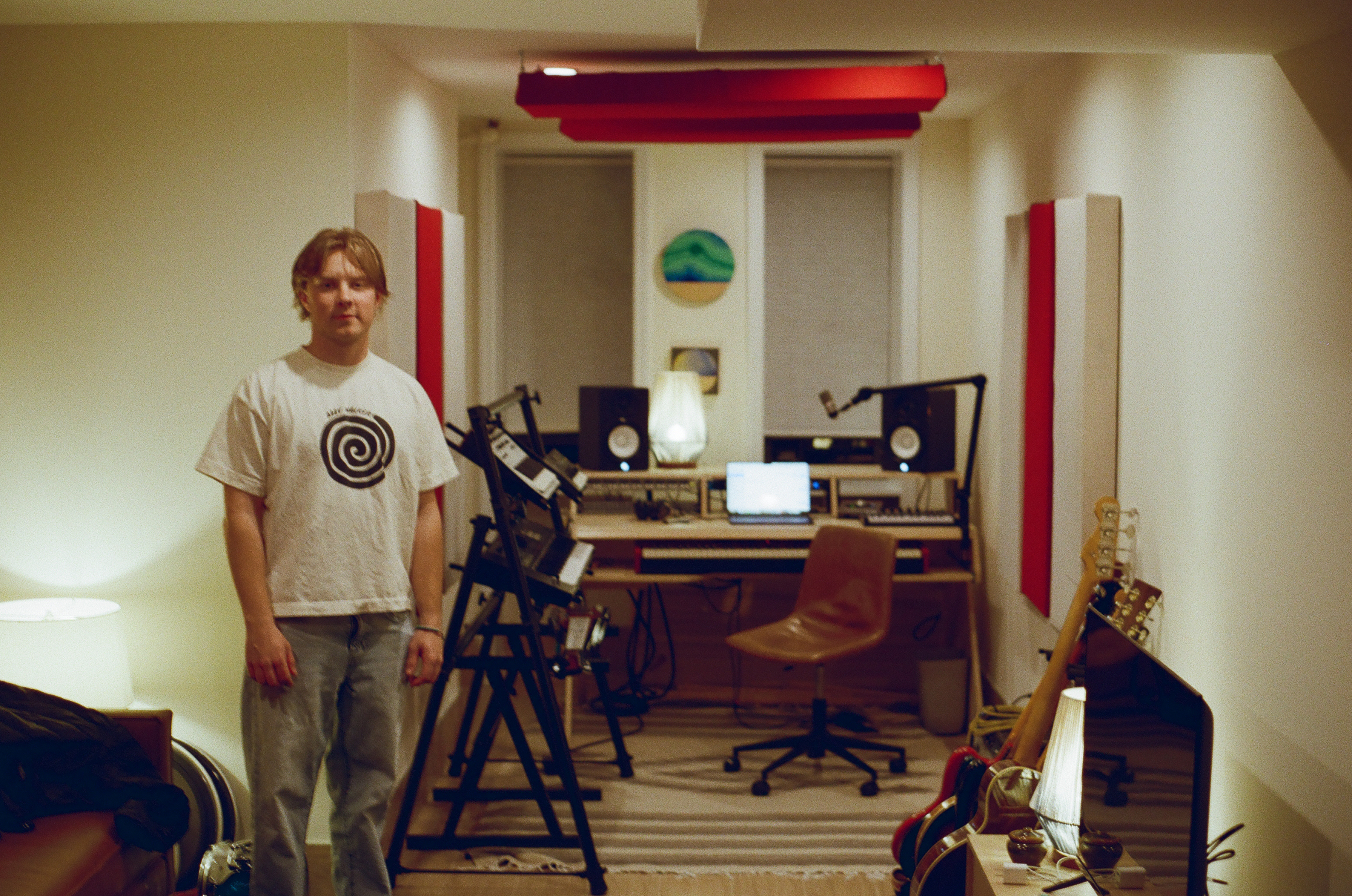 Gus Benson in the studio